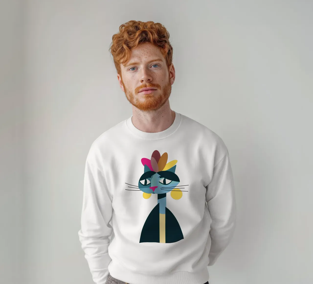 Famous Purrsonalities - F. Catlo felpa da DARIA IVANOVNA