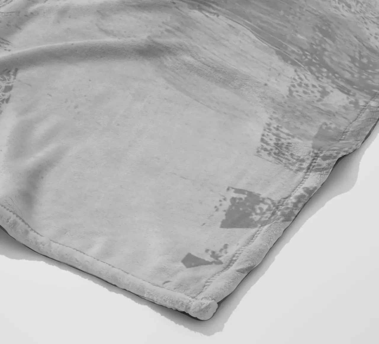 grey coperta in pile da k i m
