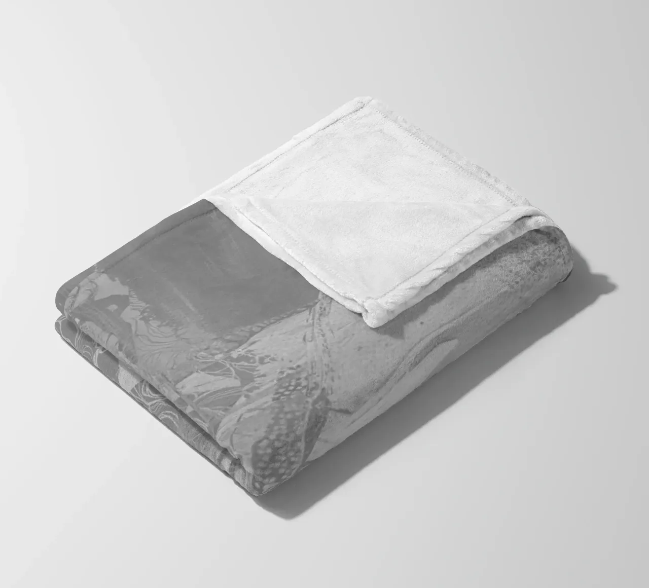 grey coperta in pile da k i m