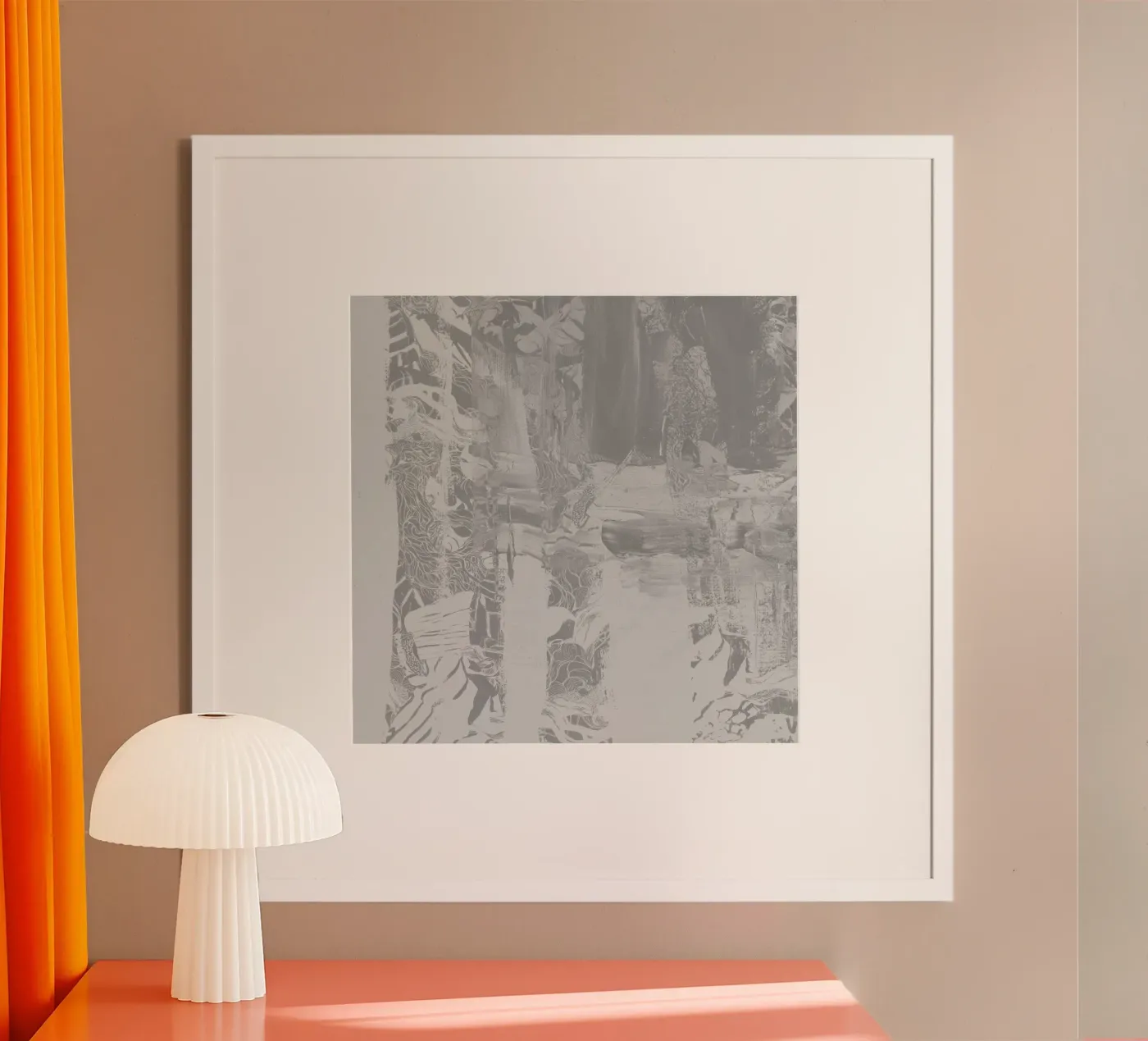 grey Poster von k i m