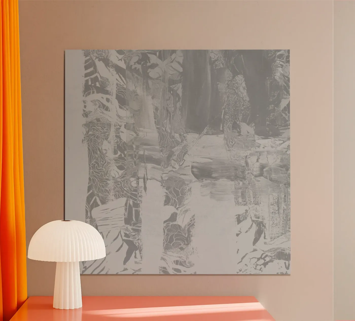 grey poster by k i m