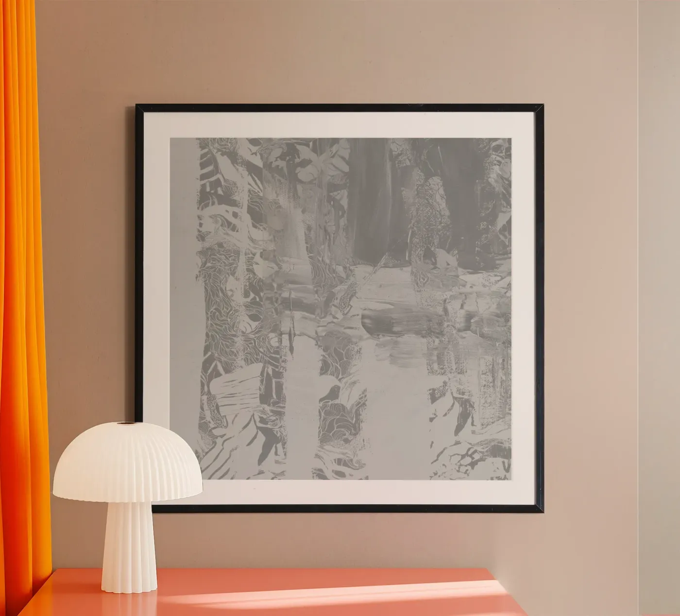 grey poster by k i m