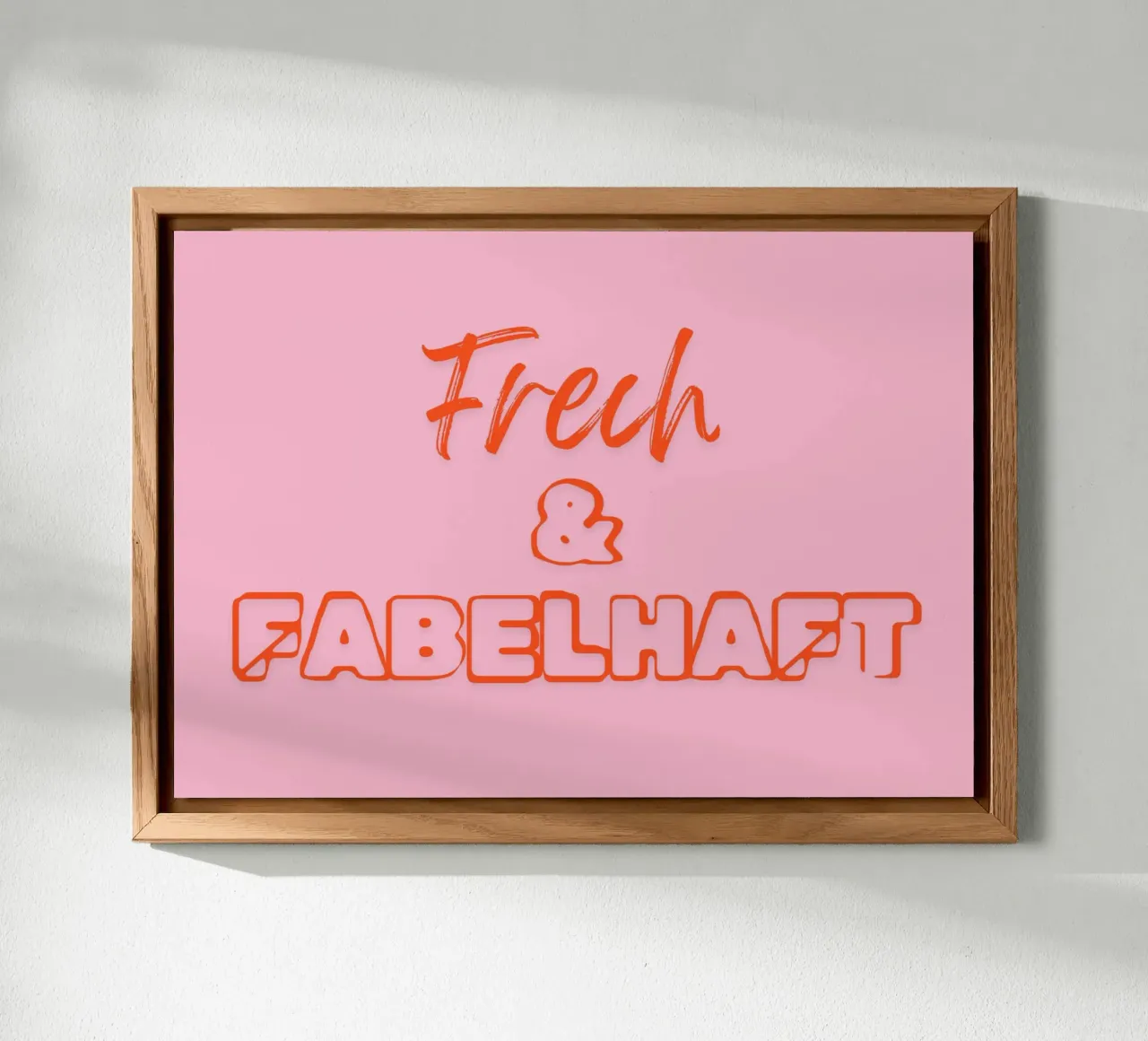 Frech & Fabelhaft alluminio dibond da DigiWunderwerk