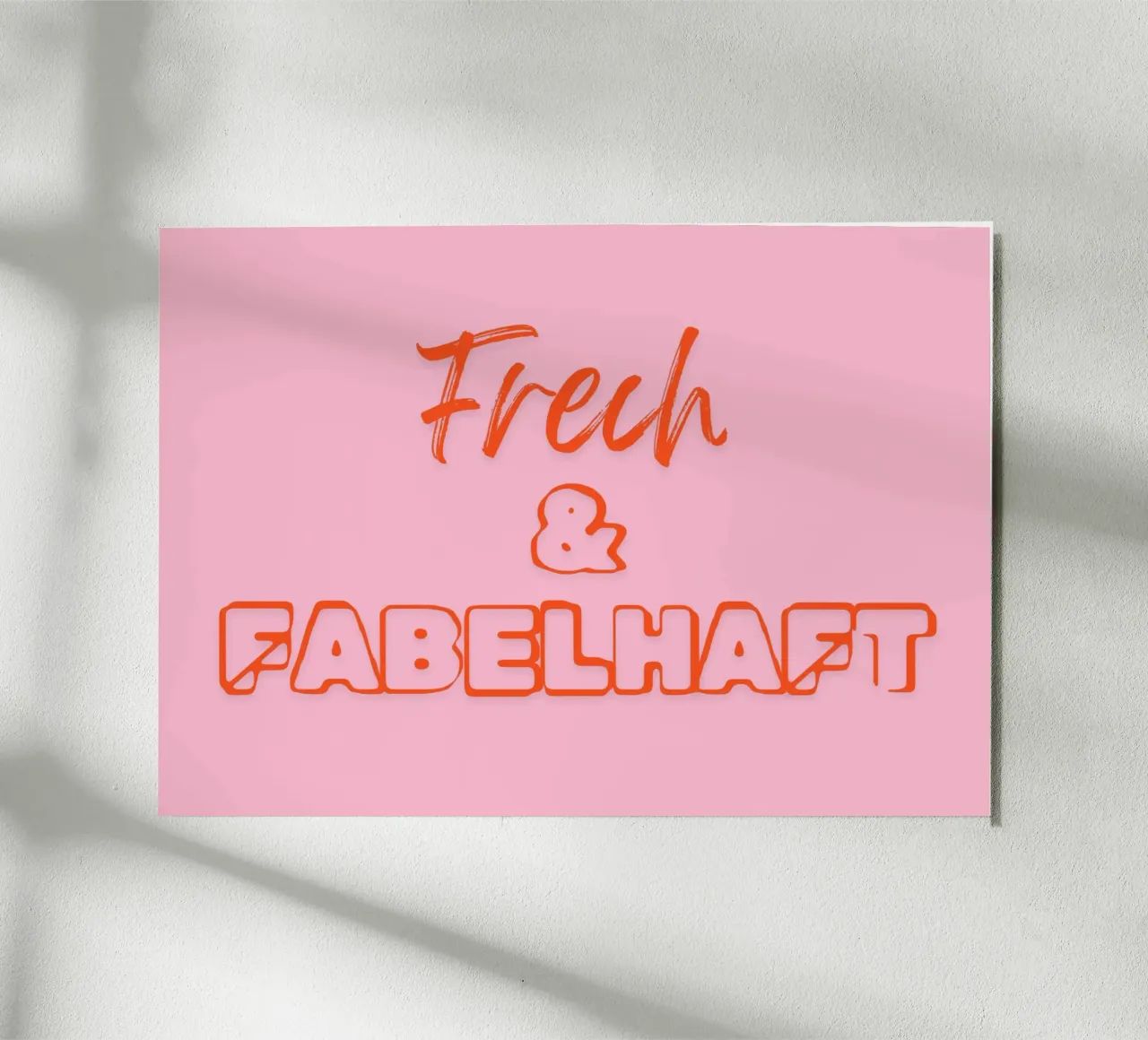 Frech & Fabelhaft alluminio dibond da DigiWunderwerk