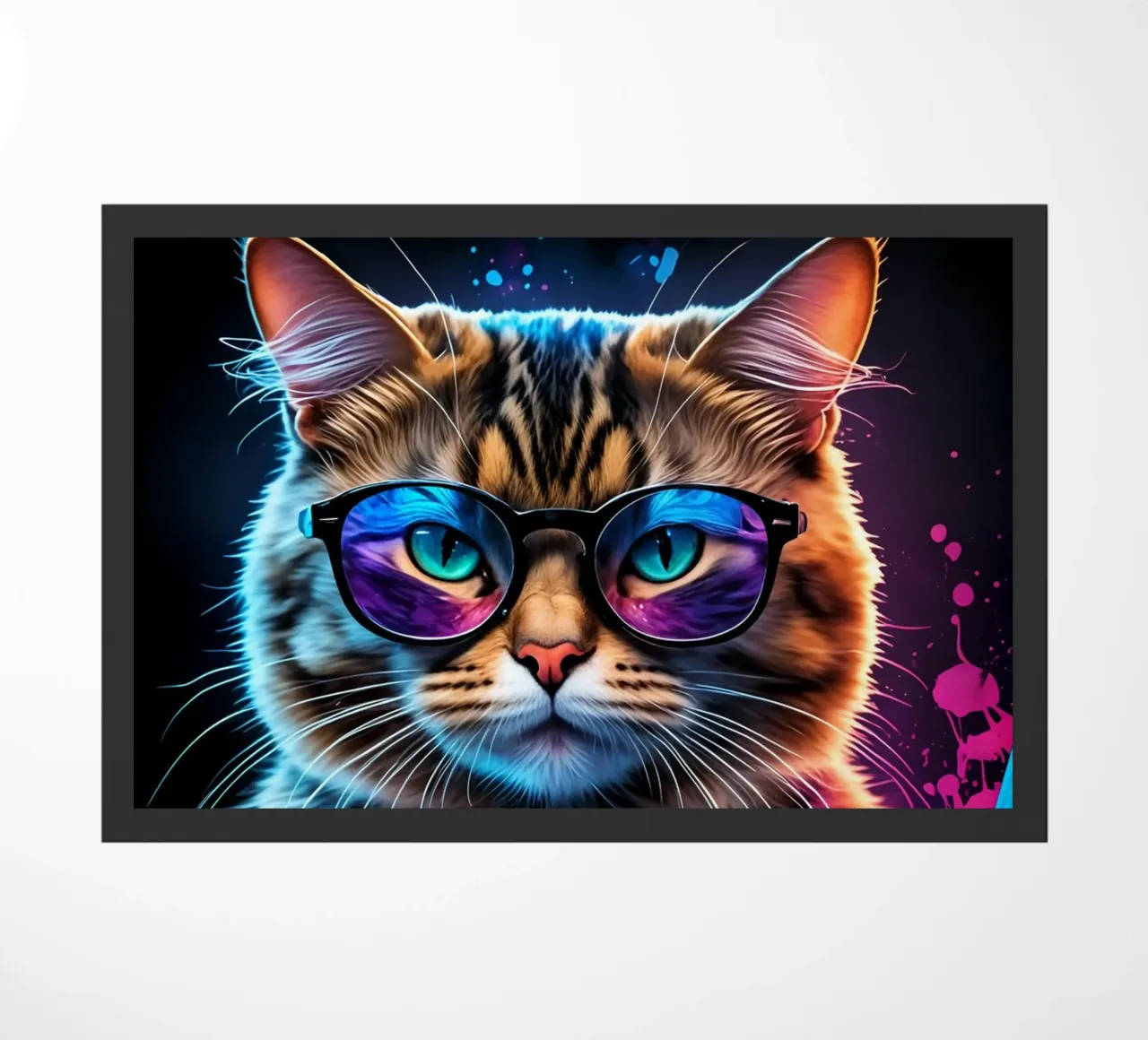 Gatto e pianoforte zerbino da MakArena