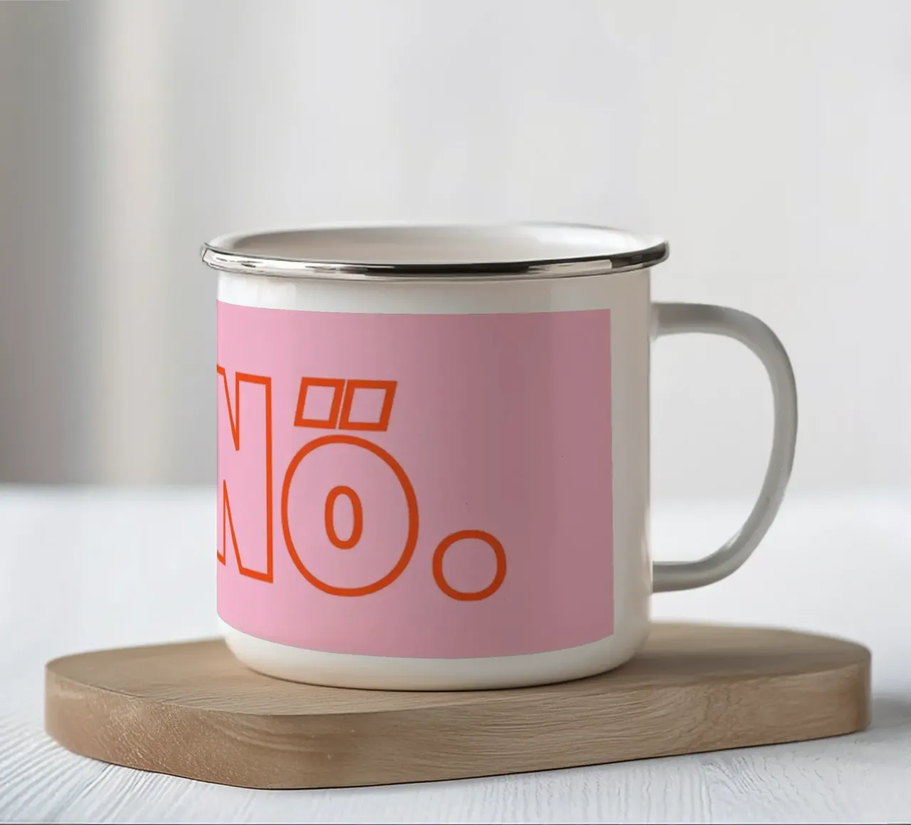 Ach Nö. tazza in smalto da DigiWunderwerk