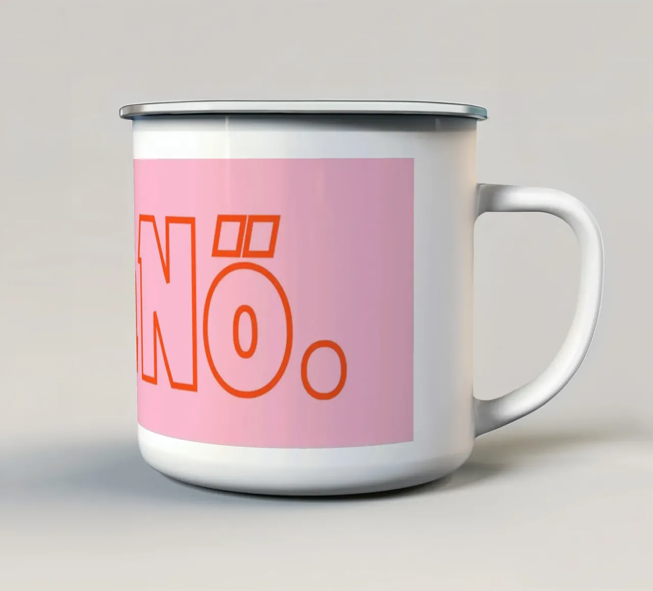 Ach Nö. tazza in smalto da DigiWunderwerk