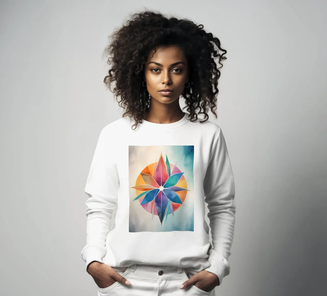 Harmonie des couleurs - art abstrait moderne sweat de Minimalism