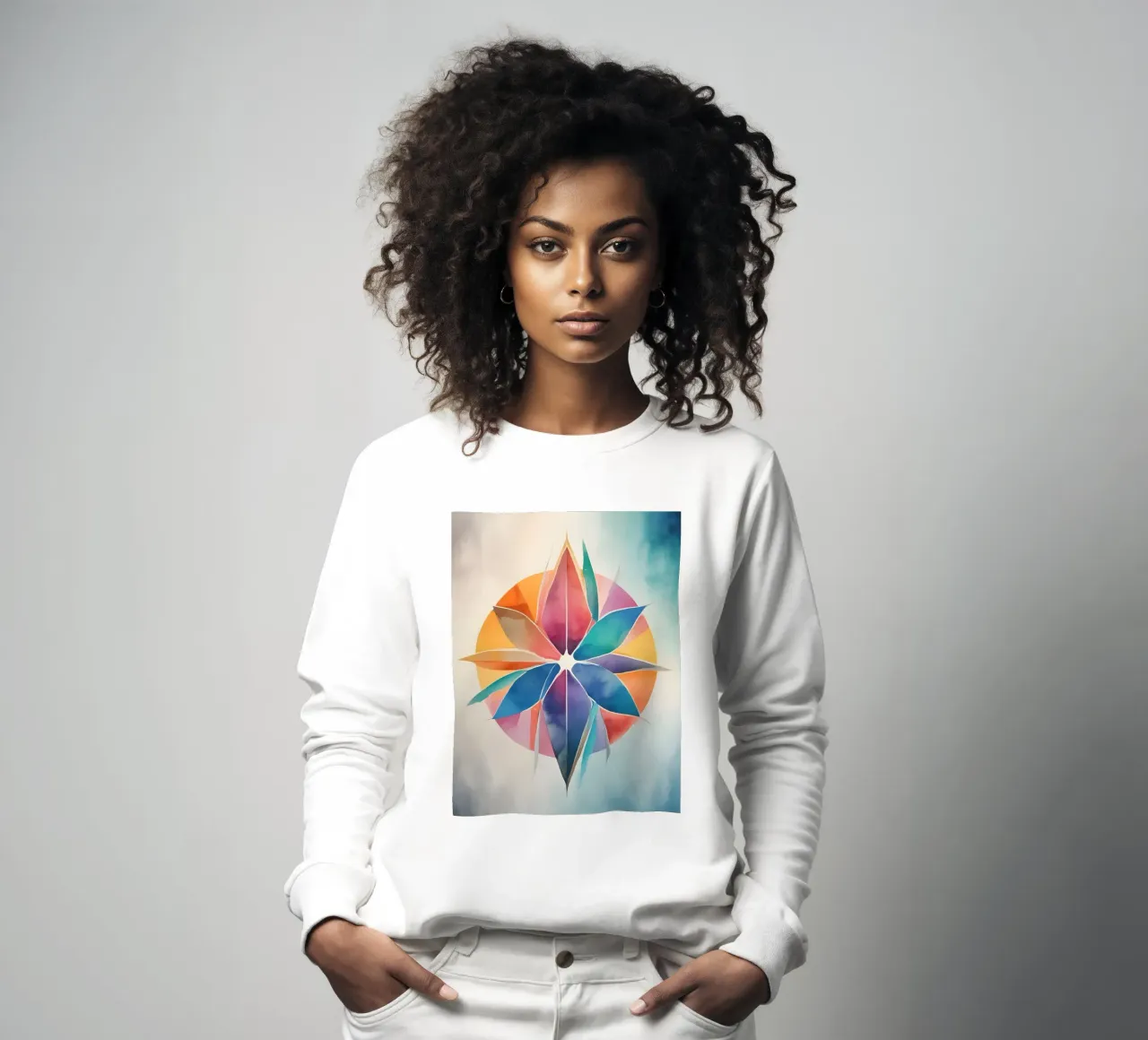 Armonia dei colori - design astratto moderno felpa da Minimalism