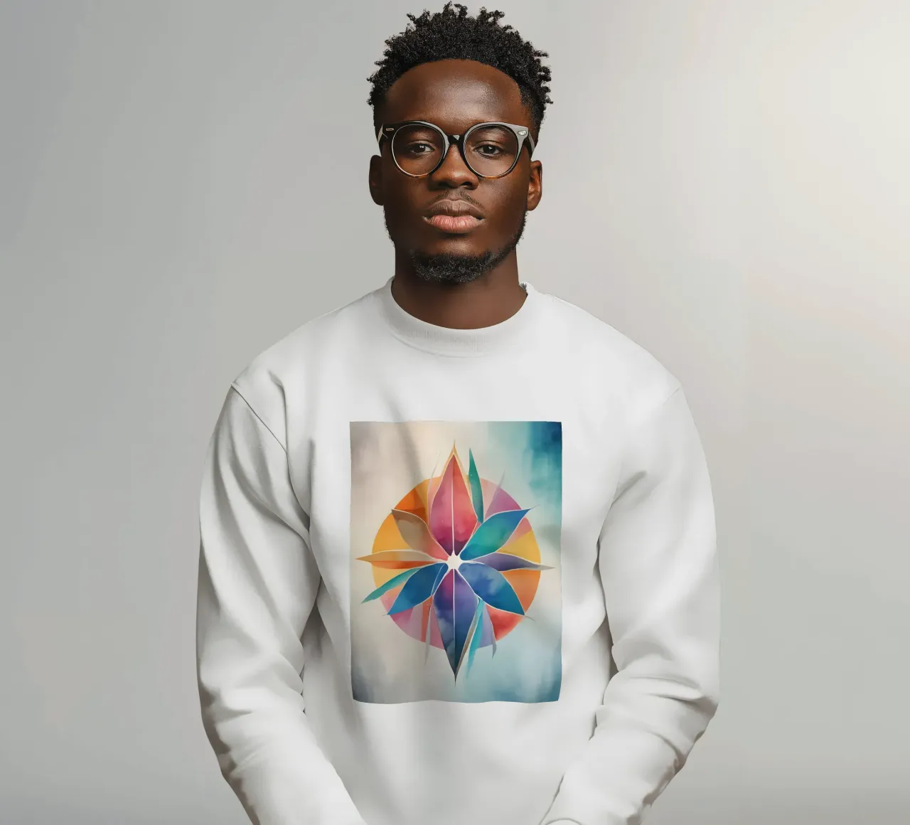 Harmonie des couleurs - art abstrait moderne sweat de Minimalism