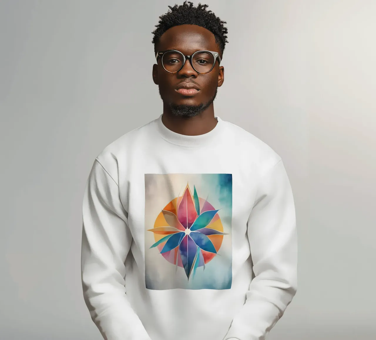 Armonia dei colori - design astratto moderno felpa da Minimalism