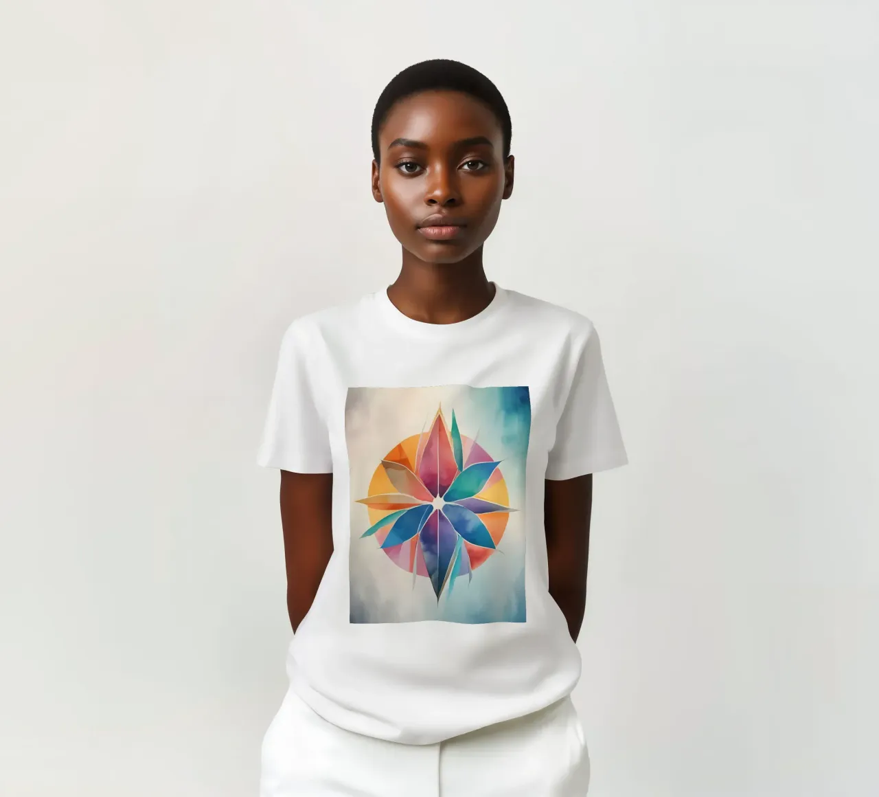 Armonia dei colori - design astratto moderno t-shirt da Minimalism
