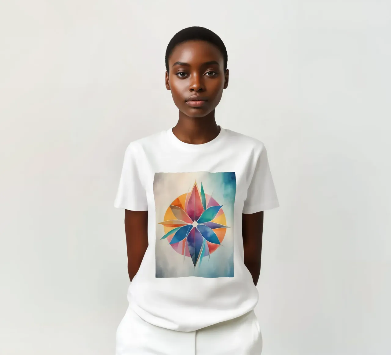 Color Harmony - modern abstract kunstontwerp t-shirt van Minimalism