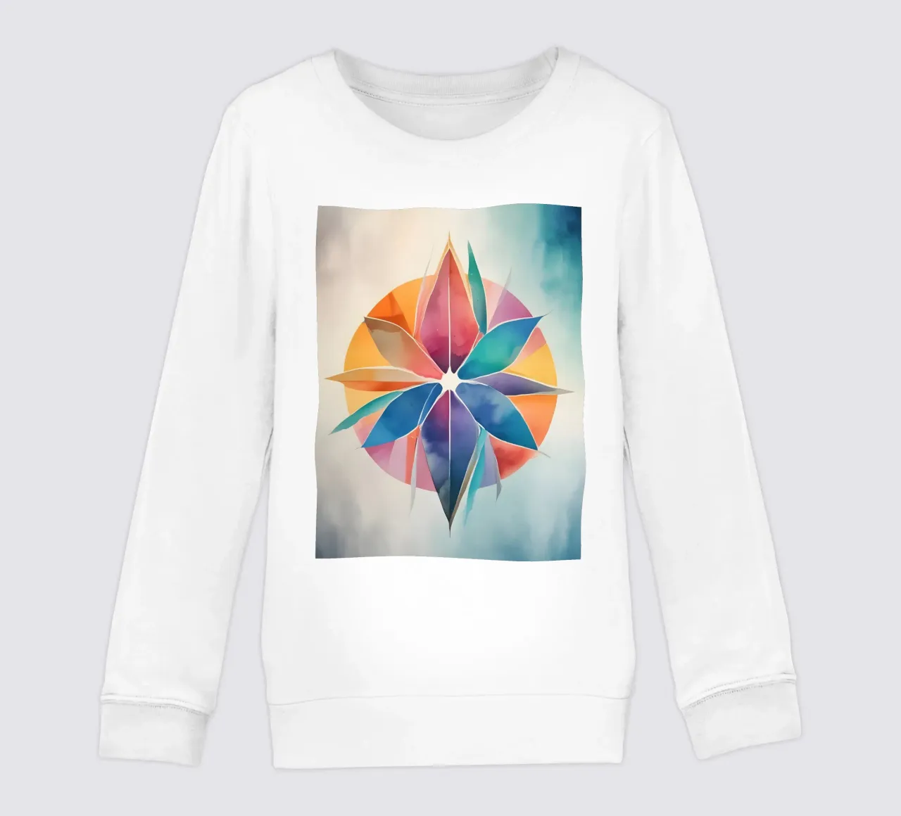 Color Harmony - modern abstract kunstontwerp kinder sweatshirt van Minimalism