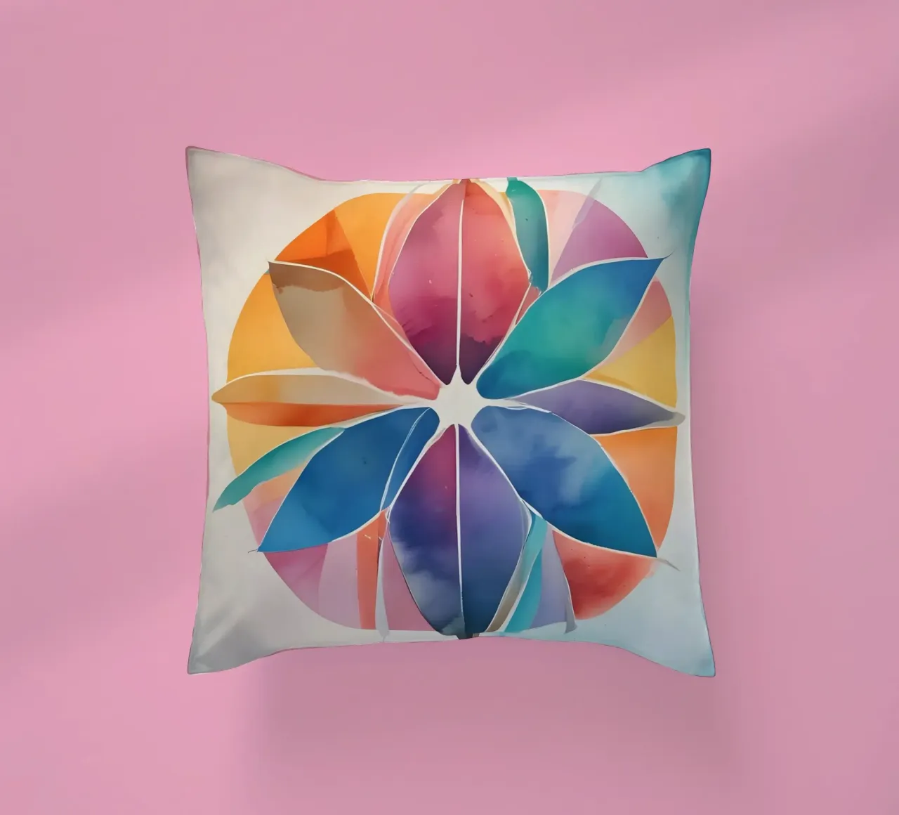 Armonia dei colori - design astratto moderno cuscino da Minimalism