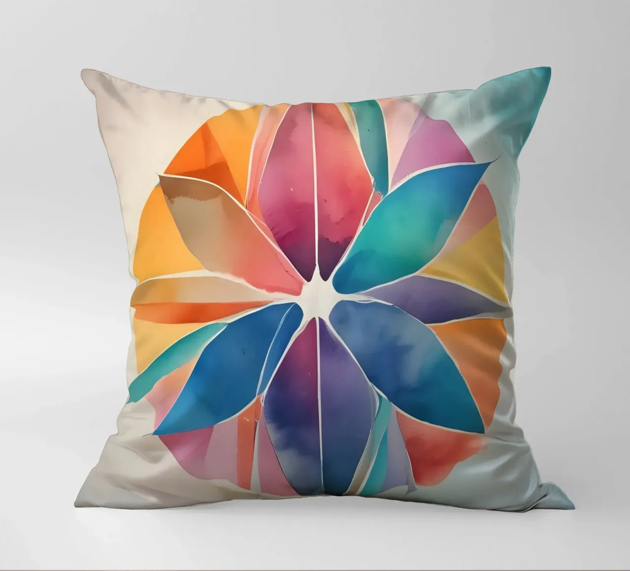 Armonia dei colori - design astratto moderno cuscino da Minimalism