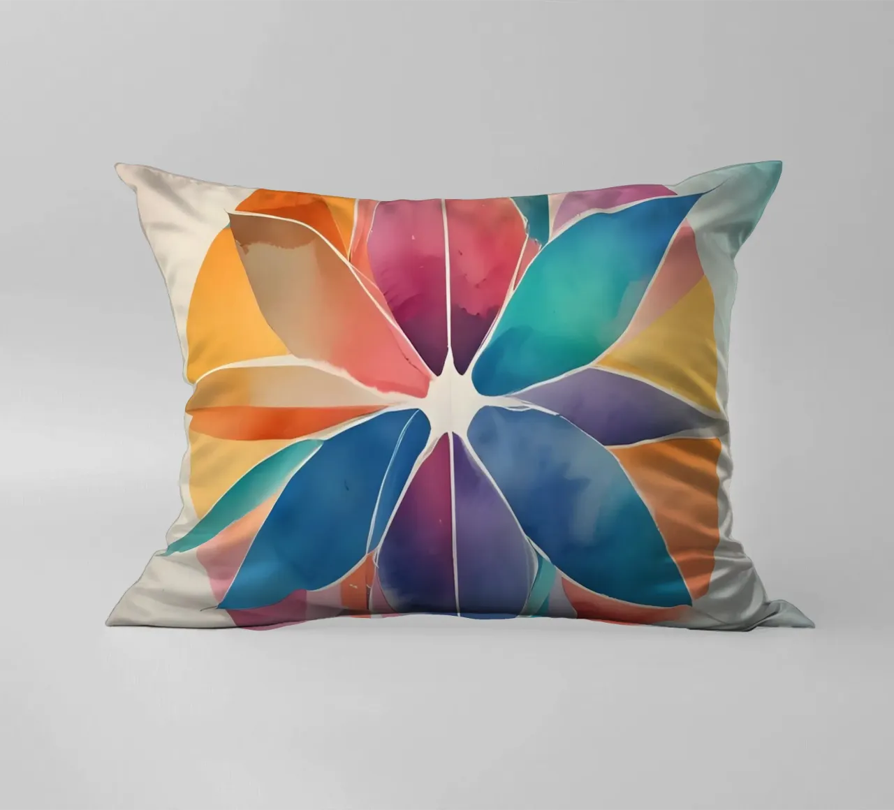 Armonia dei colori - design astratto moderno cuscino da Minimalism