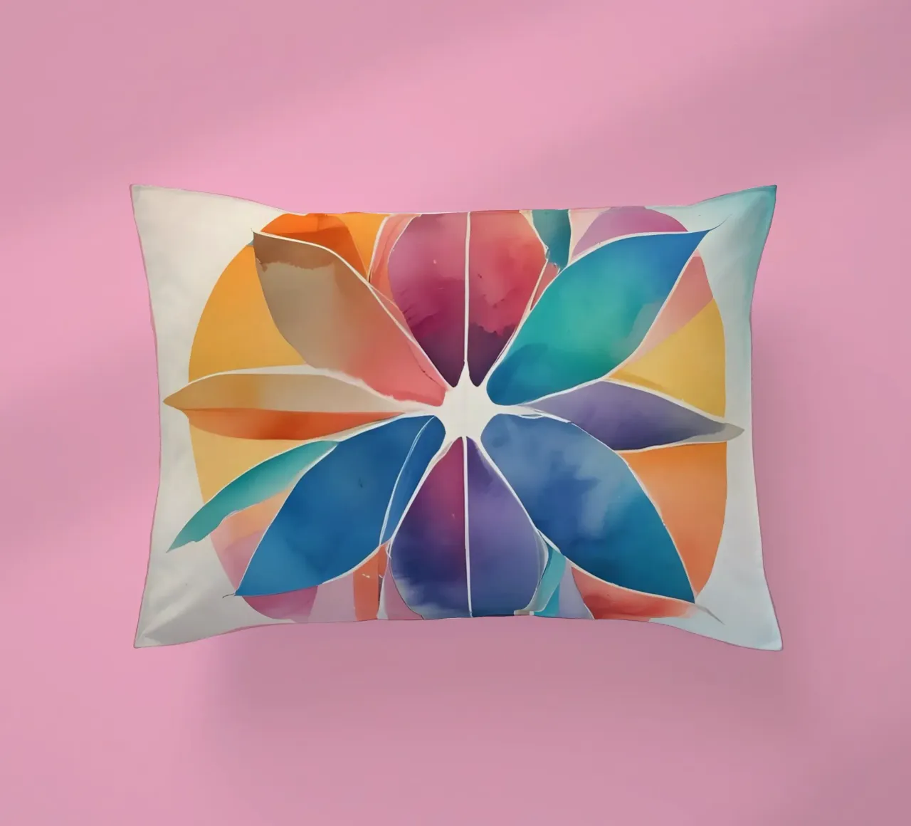 Armonia dei colori - design astratto moderno cuscino da Minimalism