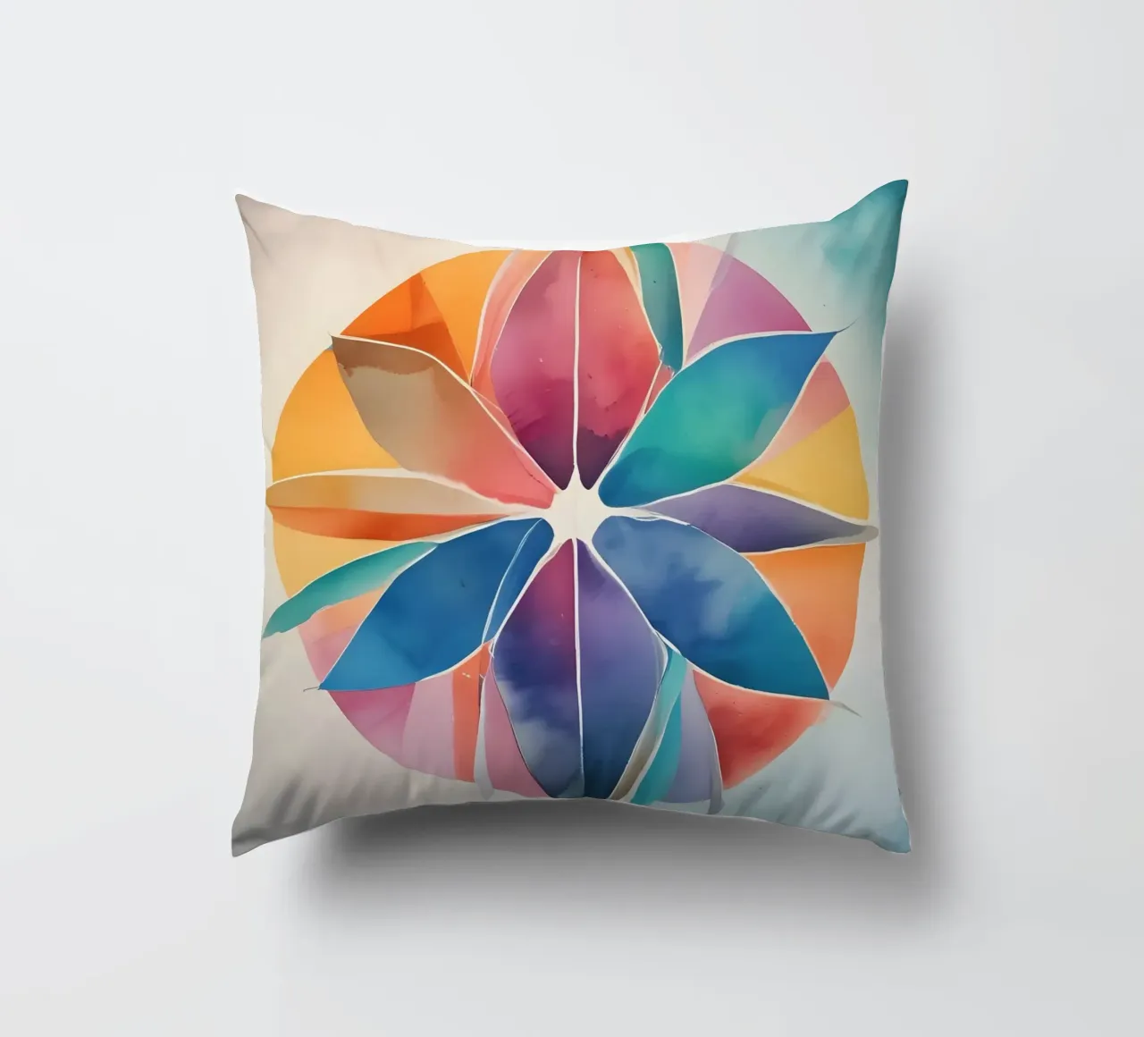 Armonia dei colori - design astratto moderno cuscino da Minimalism