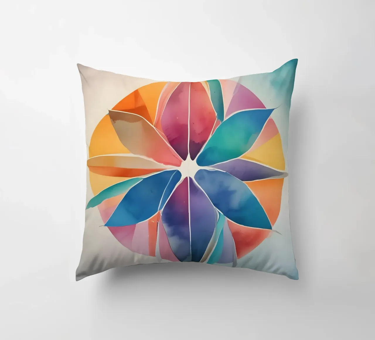 Armonia dei colori - design astratto moderno cuscino da Minimalism