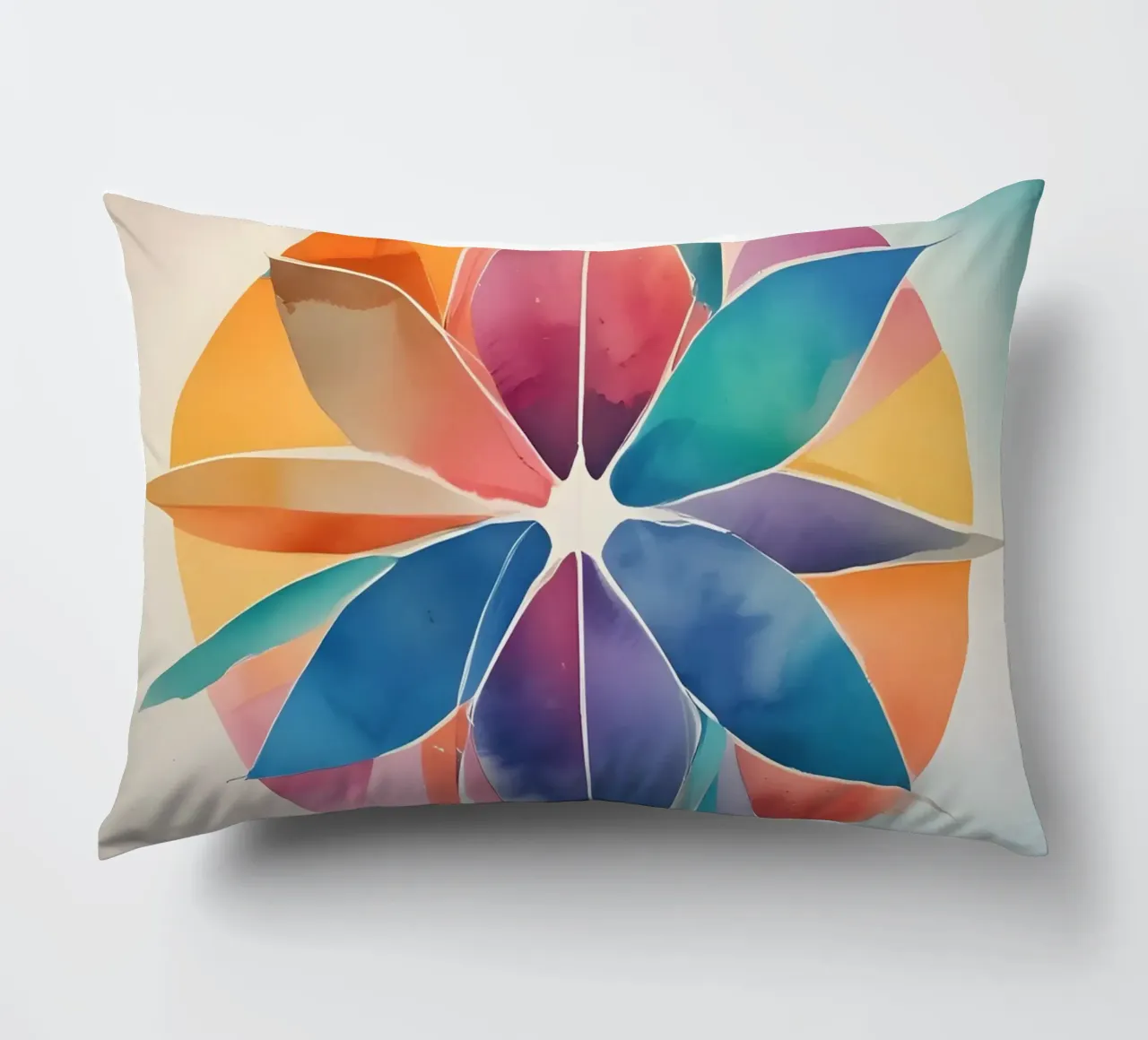 Armonia dei colori - design astratto moderno cuscino da Minimalism