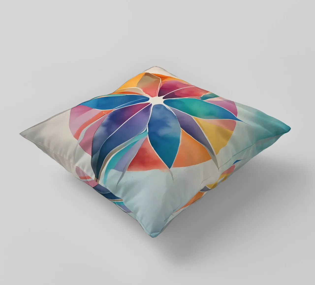 Armonia dei colori - design astratto moderno cuscino da Minimalism