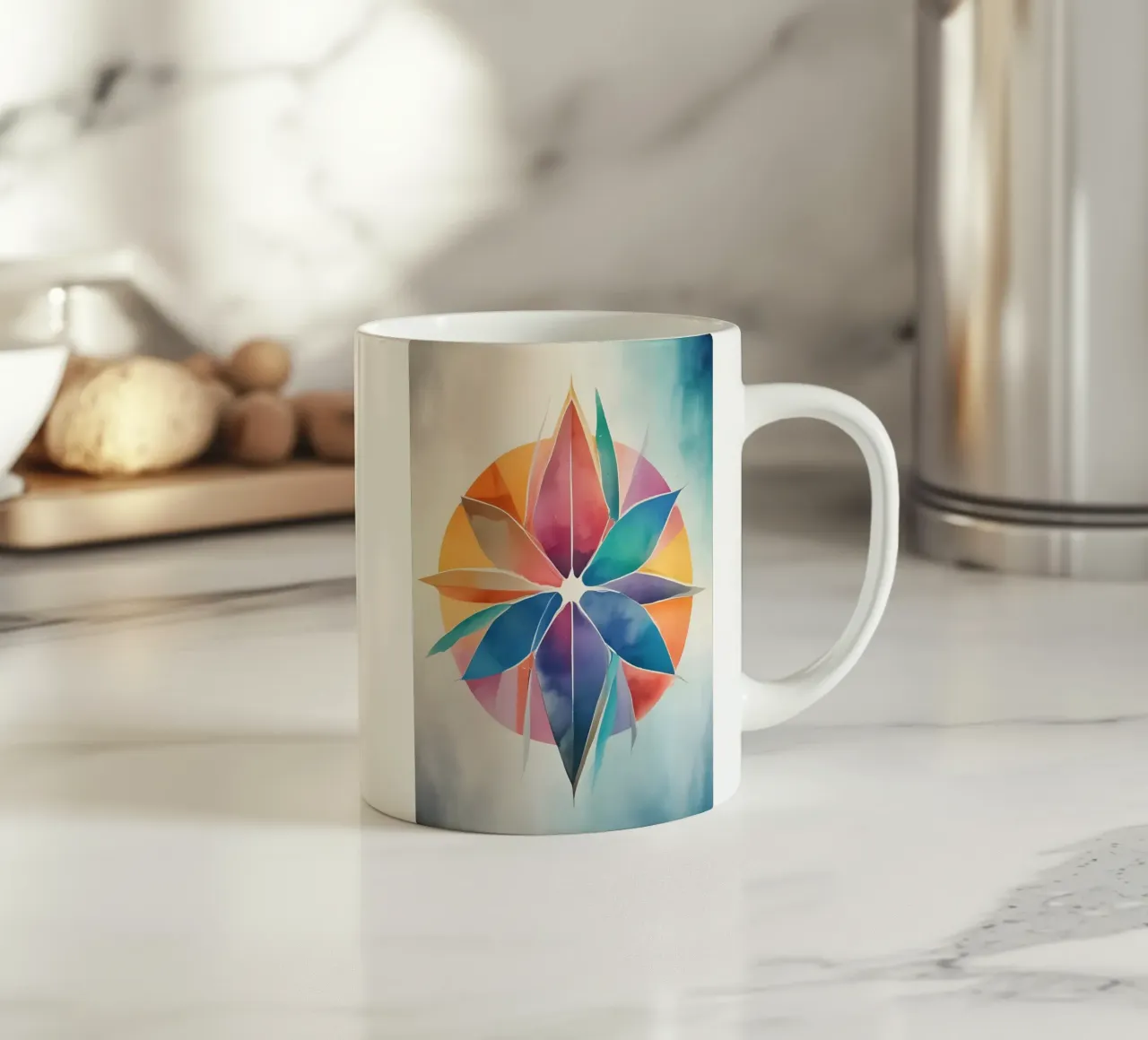 Armonia dei colori - design astratto moderno tazza in ceramica da Minimalism