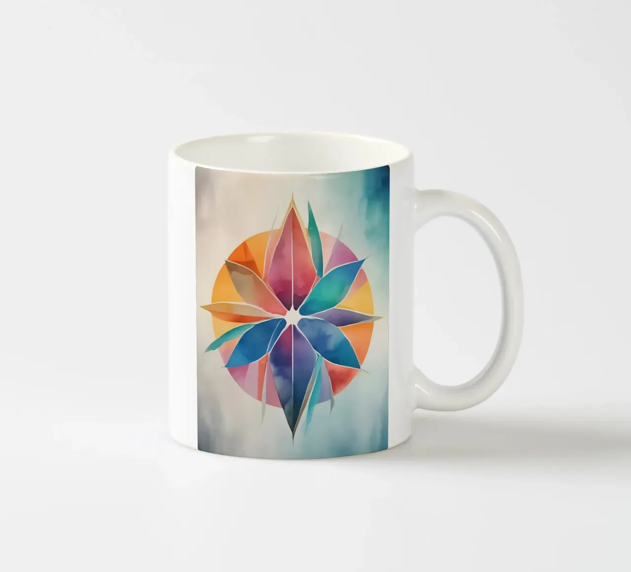 Armonia dei colori - design astratto moderno tazza in ceramica da Minimalism
