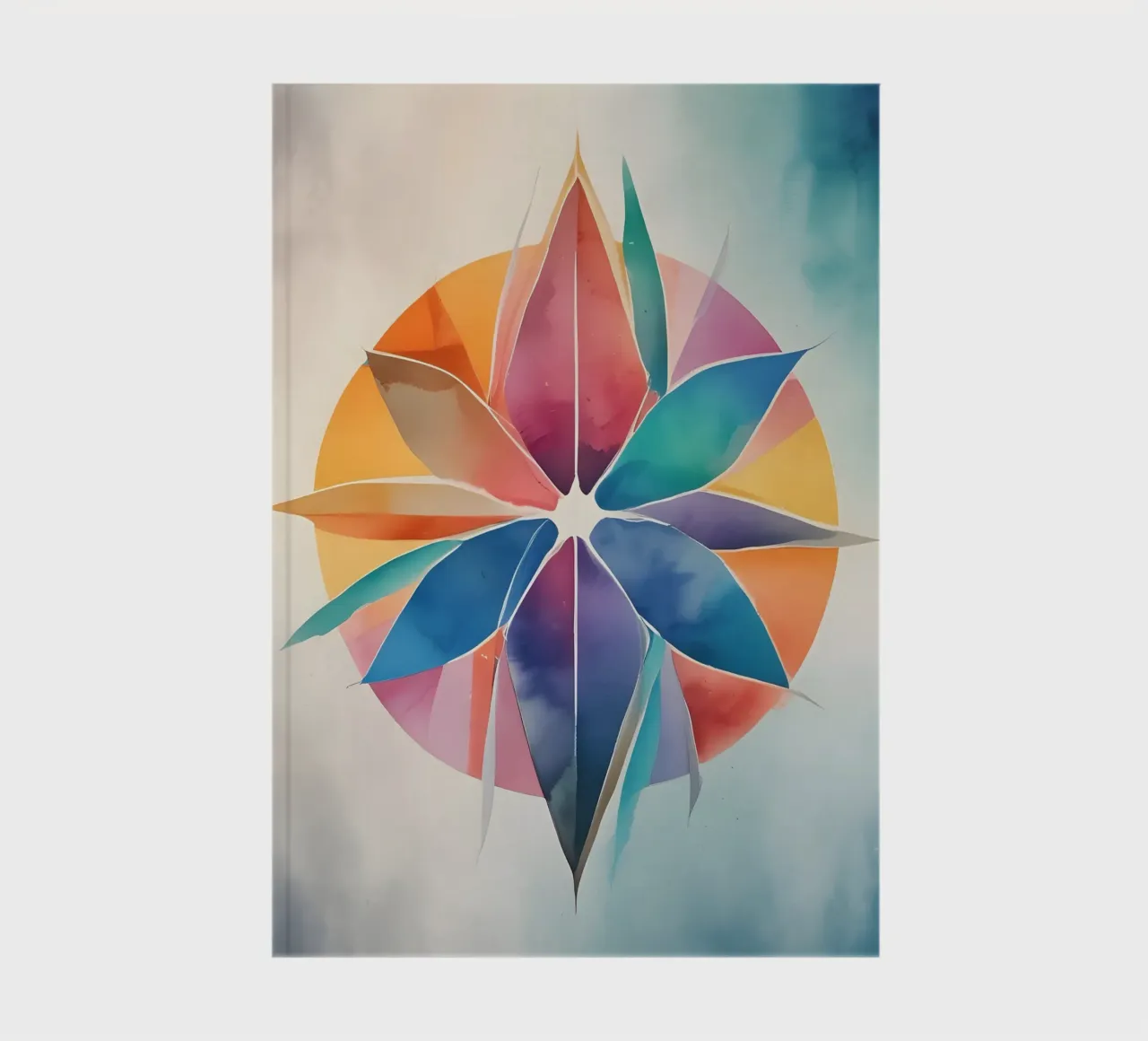Color Harmony – modern abstract art design notebook by Minimalism