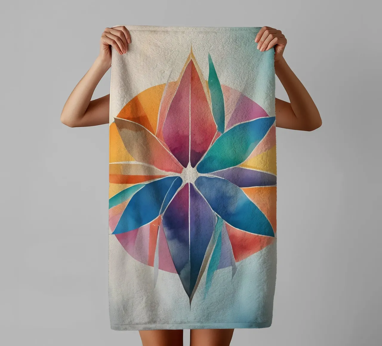 Armonia dei colori - design astratto moderno asciugamano da bagno da Minimalism