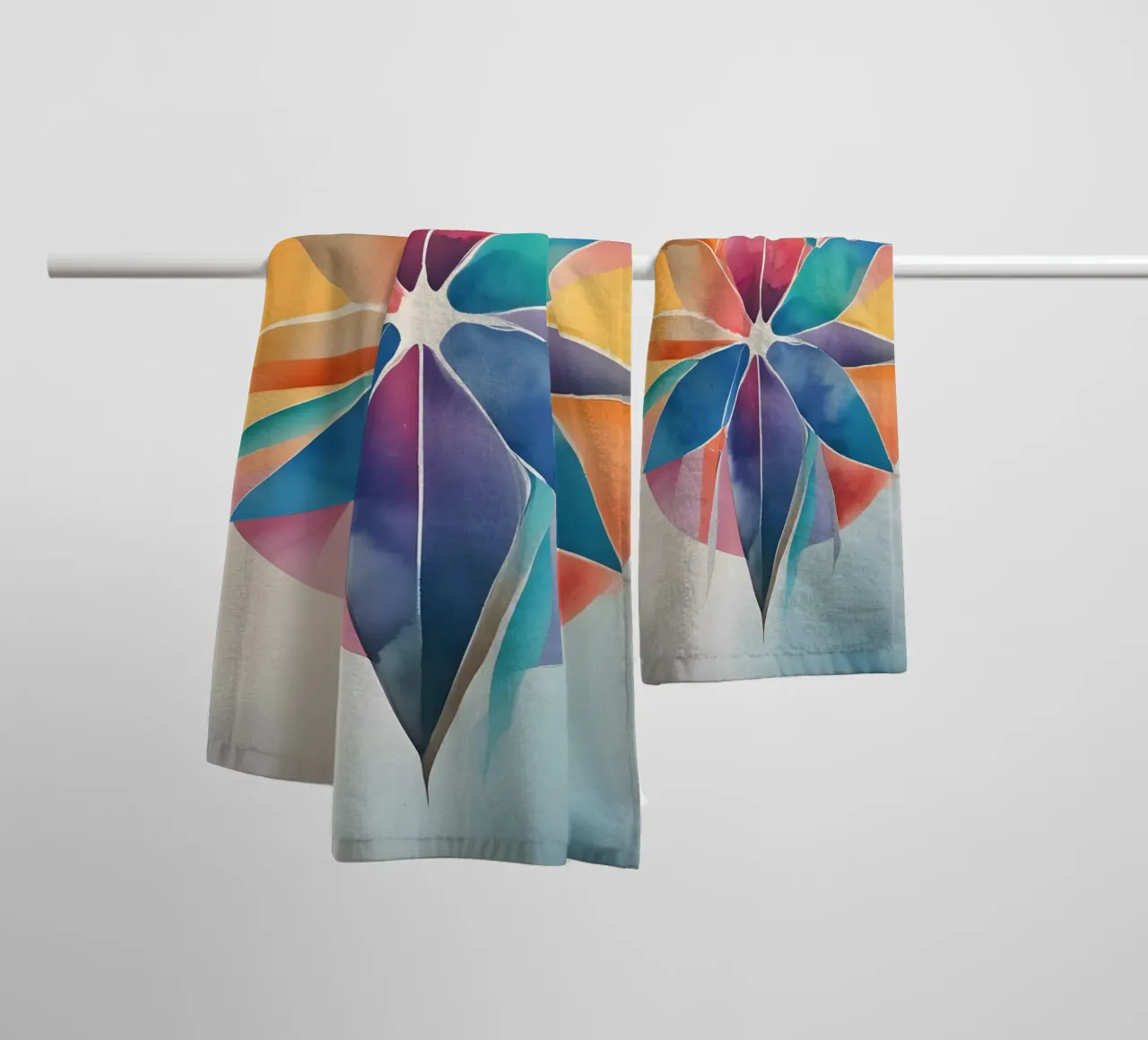 Armonia dei colori - design astratto moderno asciugamano da bagno da Minimalism