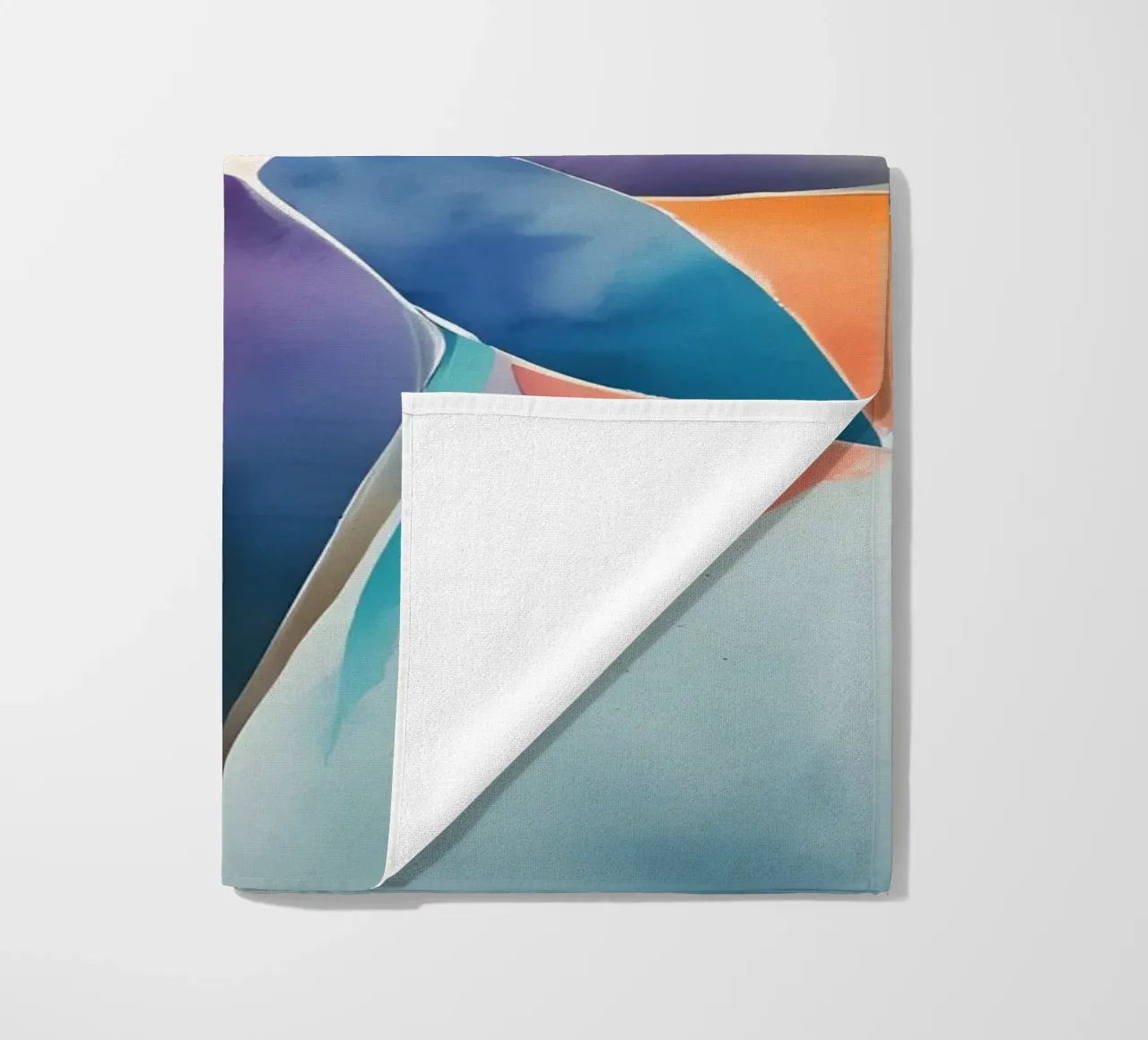 Color Harmony - modern abstract kunstontwerp strandhanddoek van Minimalism