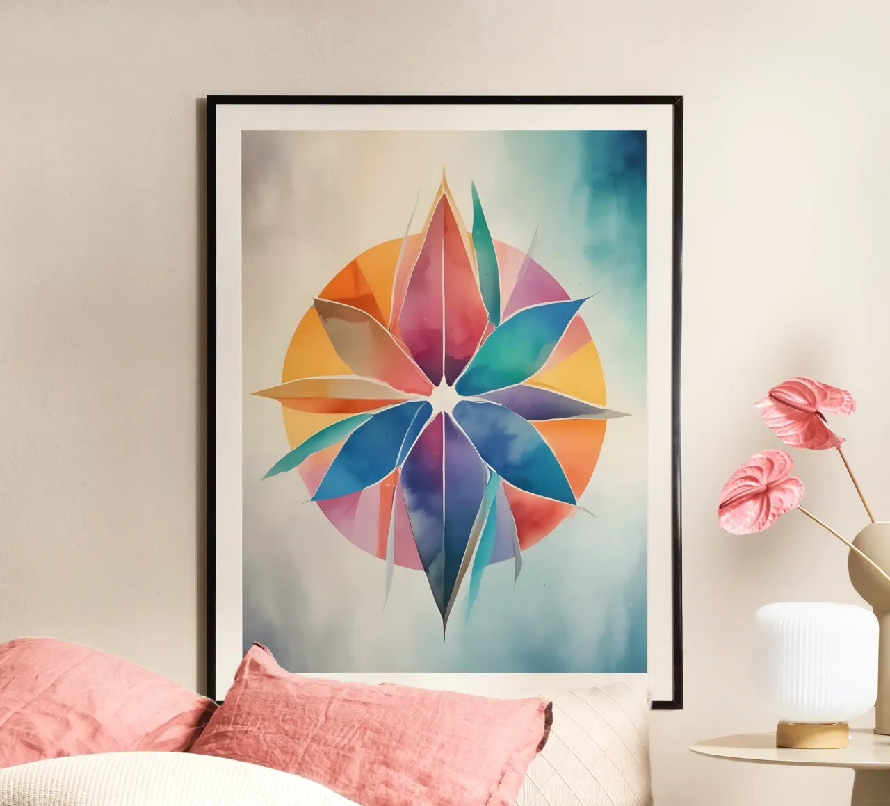 Armonia dei colori - design astratto moderno carta hahnemühle da Minimalism