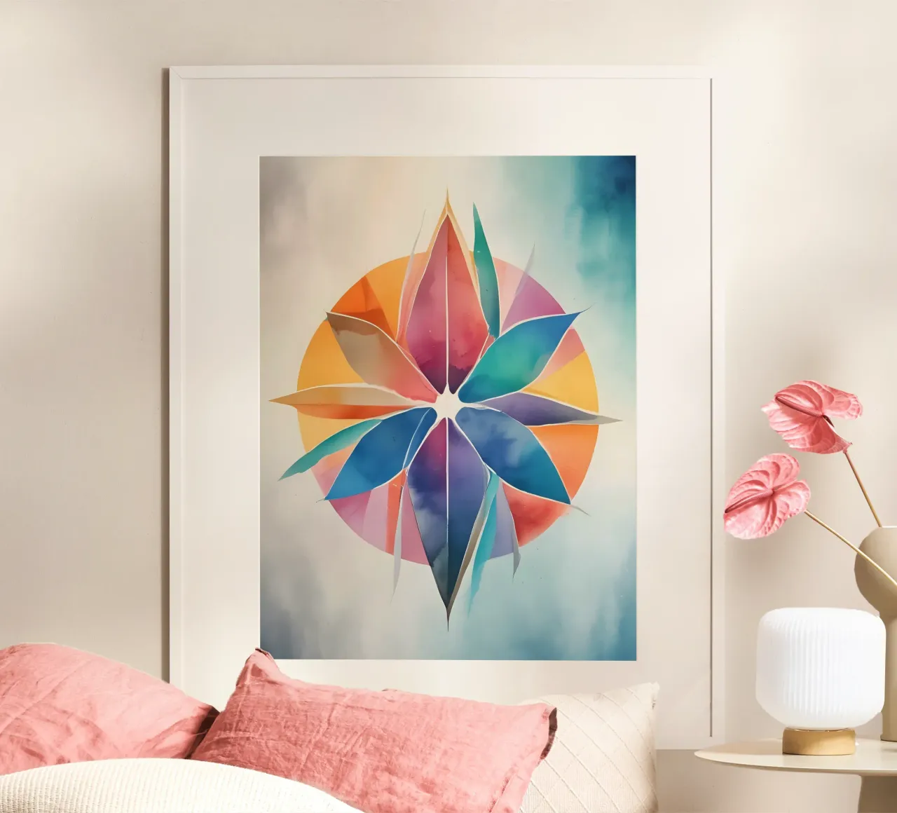 Armonia dei colori - design astratto moderno carta hahnemühle da Minimalism