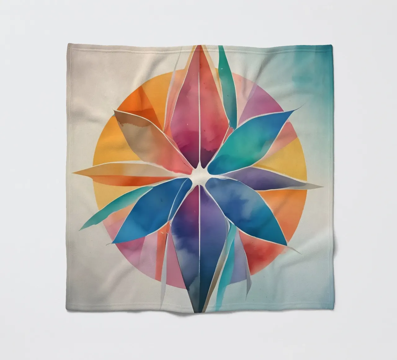 Armonia dei colori - design astratto moderno coperta in pile da Minimalism