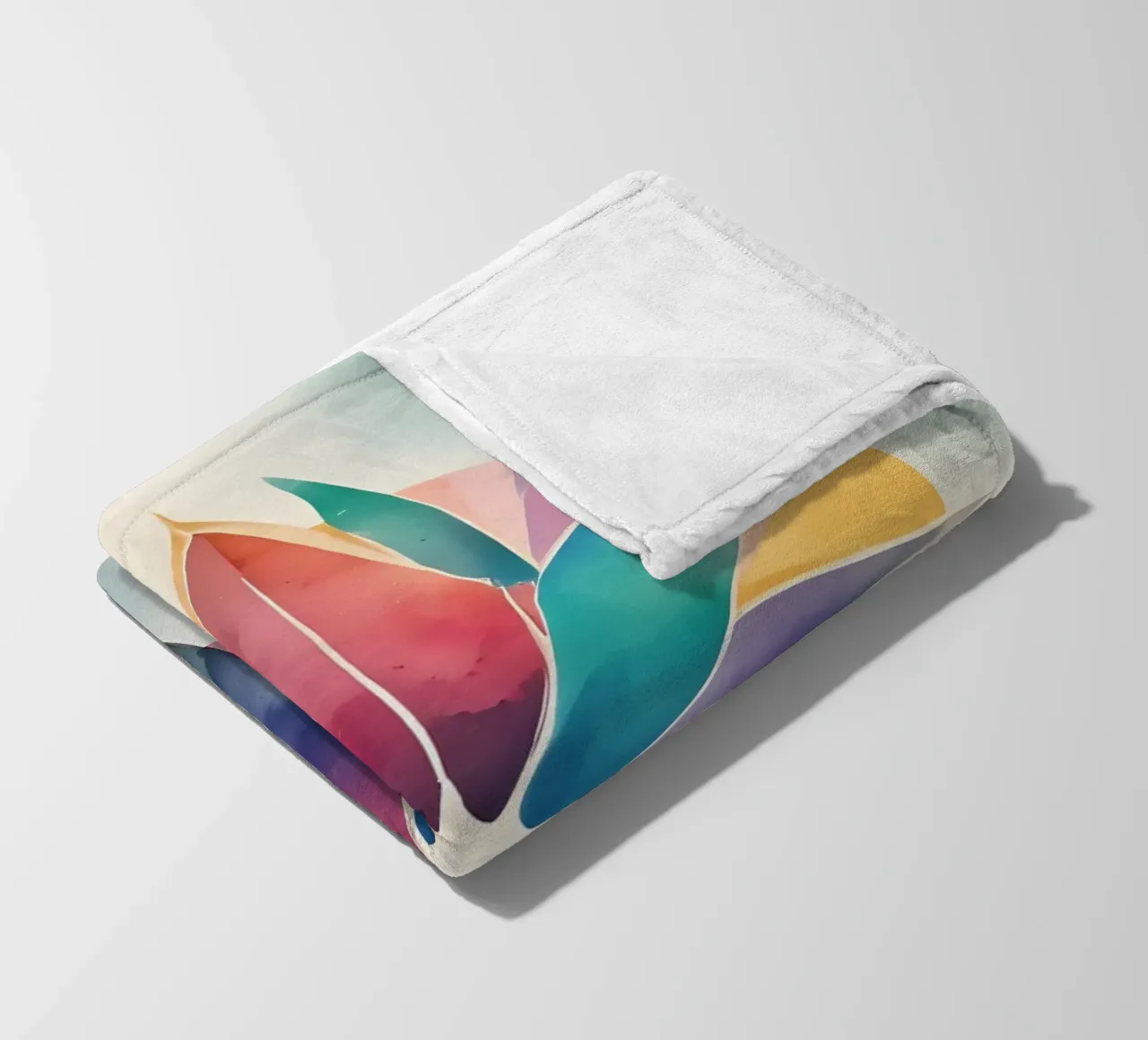 Armonia dei colori - design astratto moderno coperta in pile da Minimalism