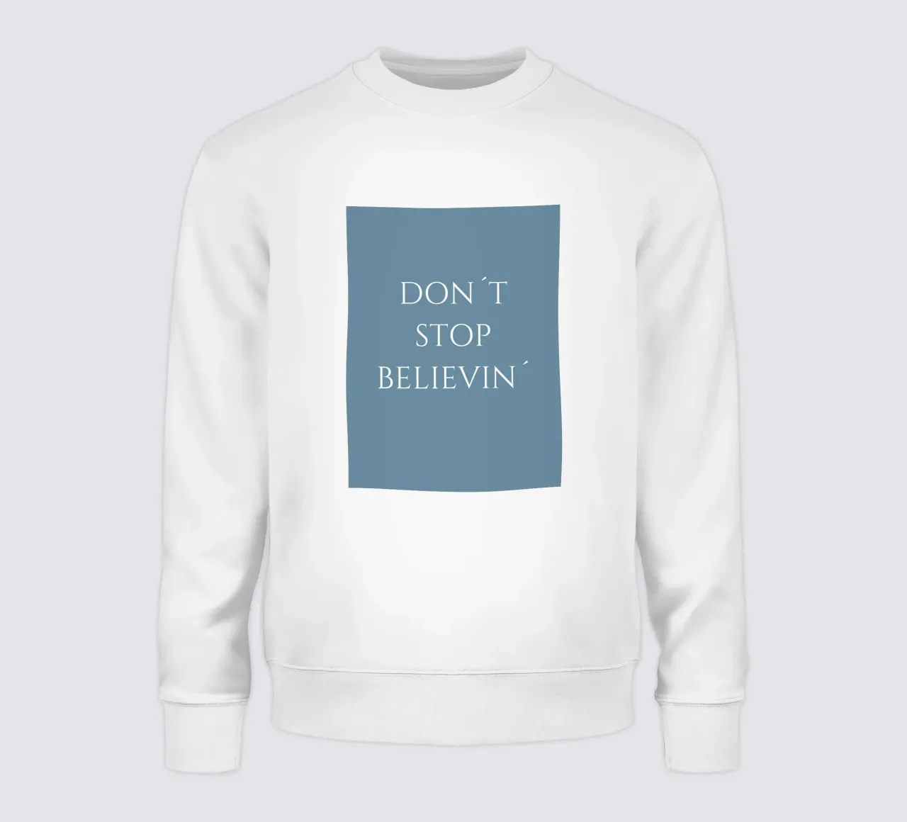 Non smettere di crederci felpa da BenCoStyle