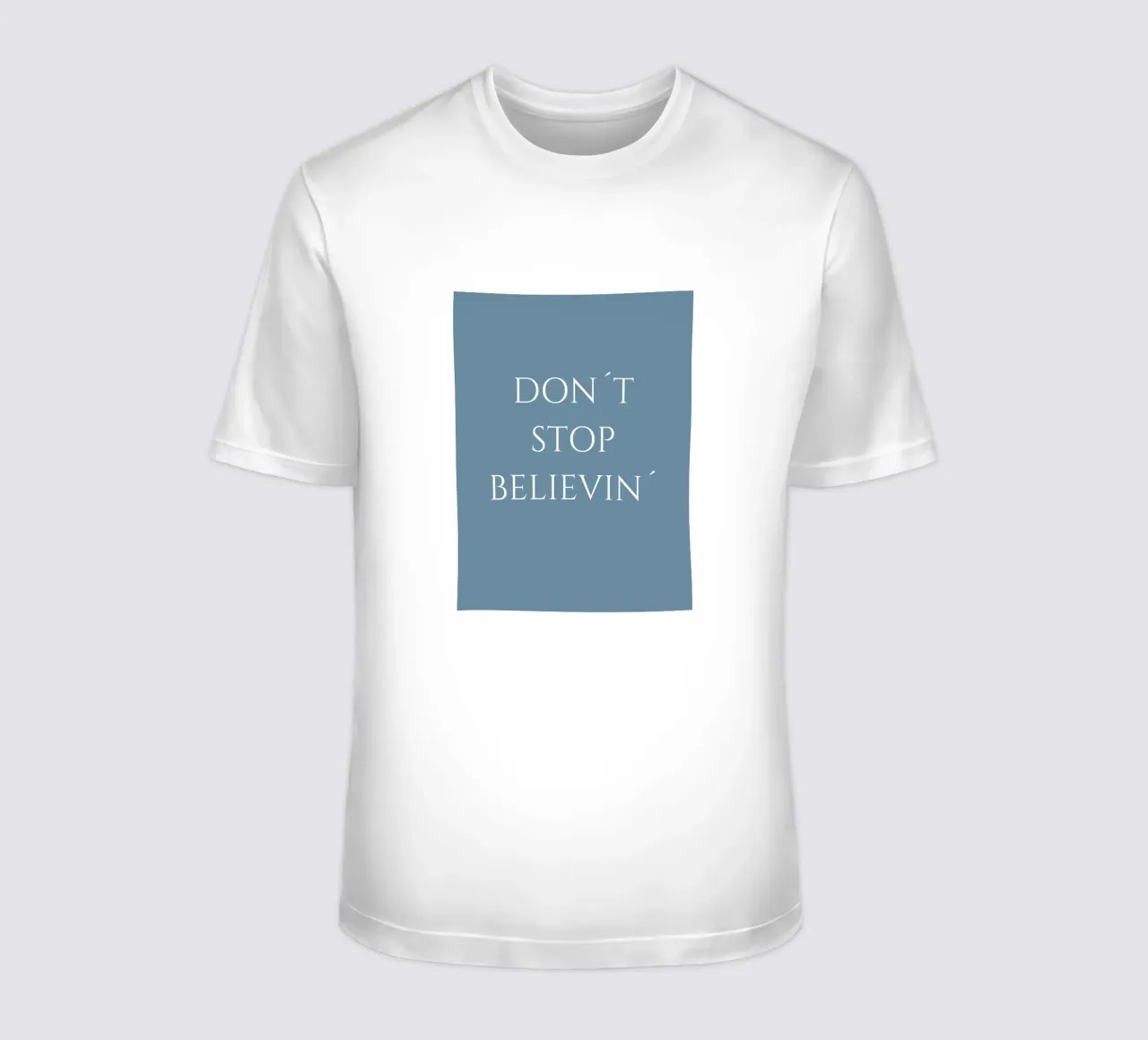 Non smettere di crederci t-shirt da BenCoStyle