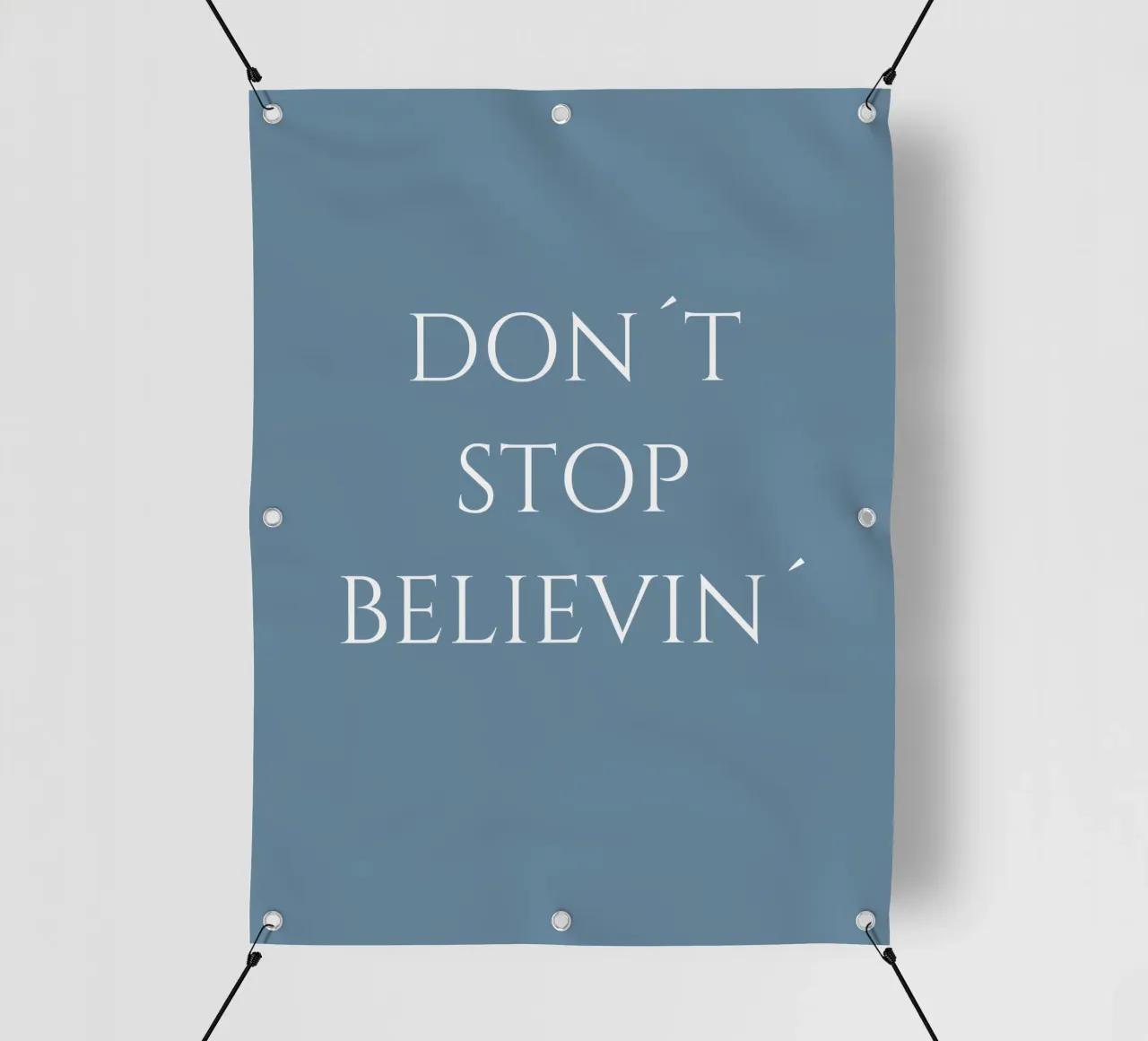 Non smettere di crederci telo in pvc da BenCoStyle