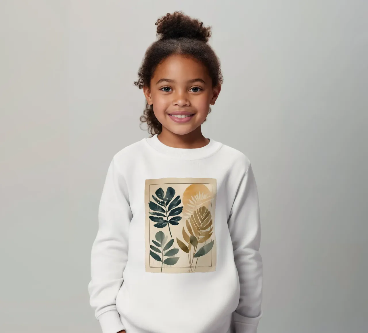 Minimalismo delle foglie 02 felpa bambino da Minimalism