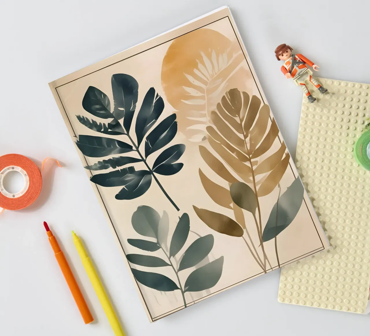 Leaf minimalism 02 notebook by Minimalism