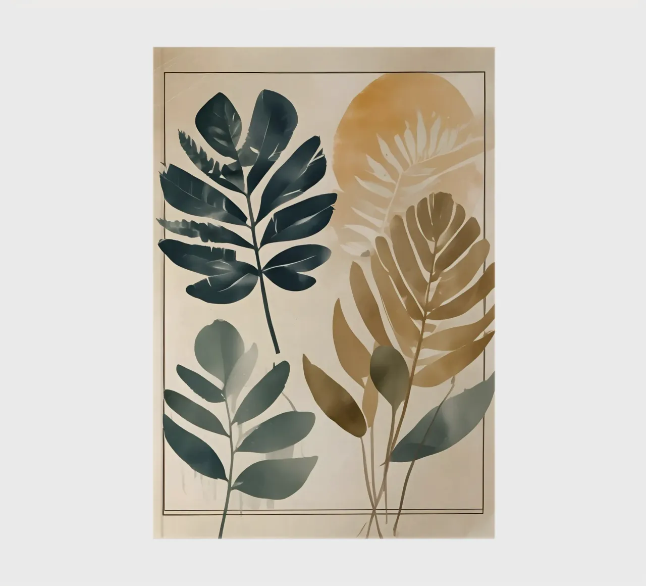 Leaf minimalism 02 notebook by Minimalism