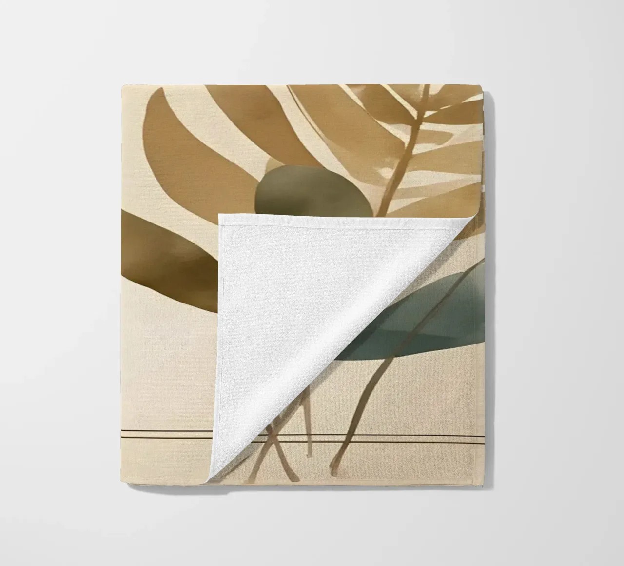 Minimalismo delle foglie 02 telo mare da Minimalism