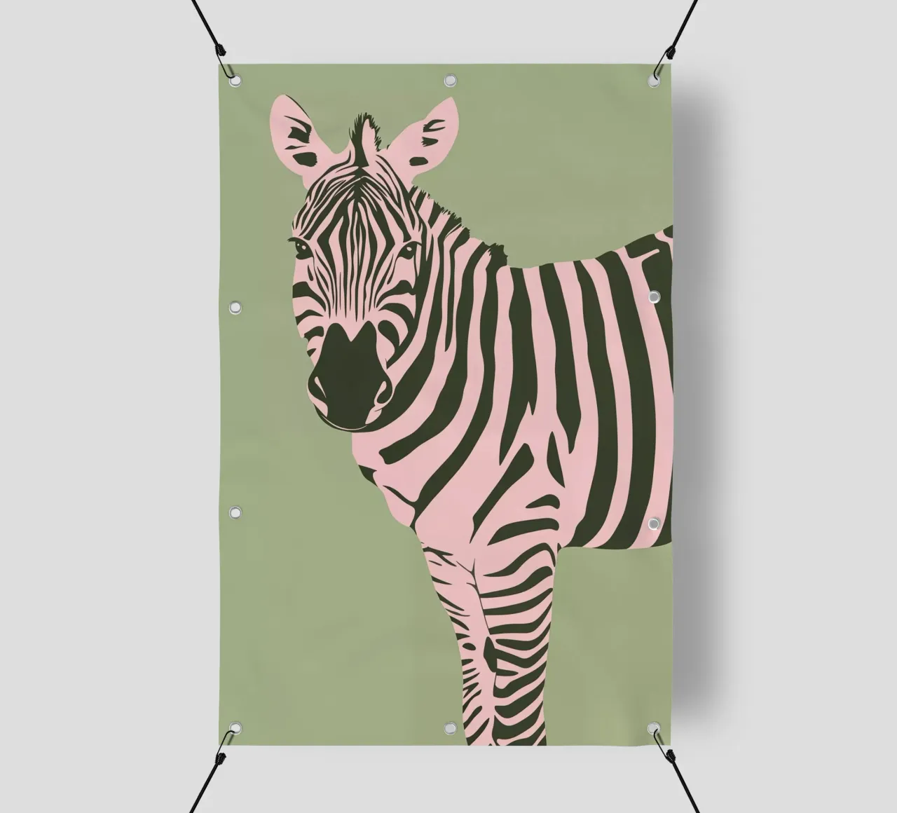 Pop Art Zebra telo in pvc da Autofocus