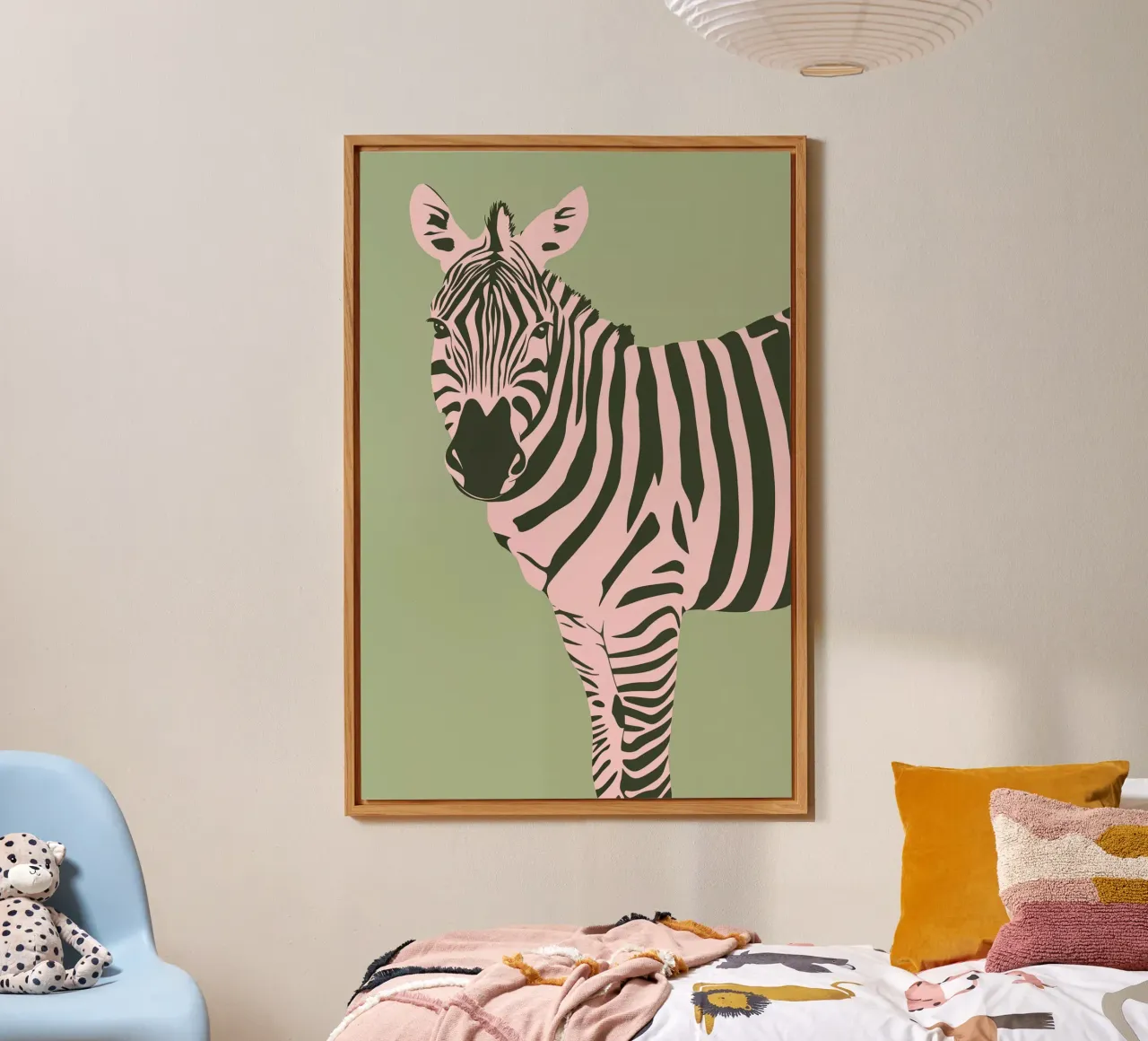 Pop Art Zebra alluminio dibond da Autofocus