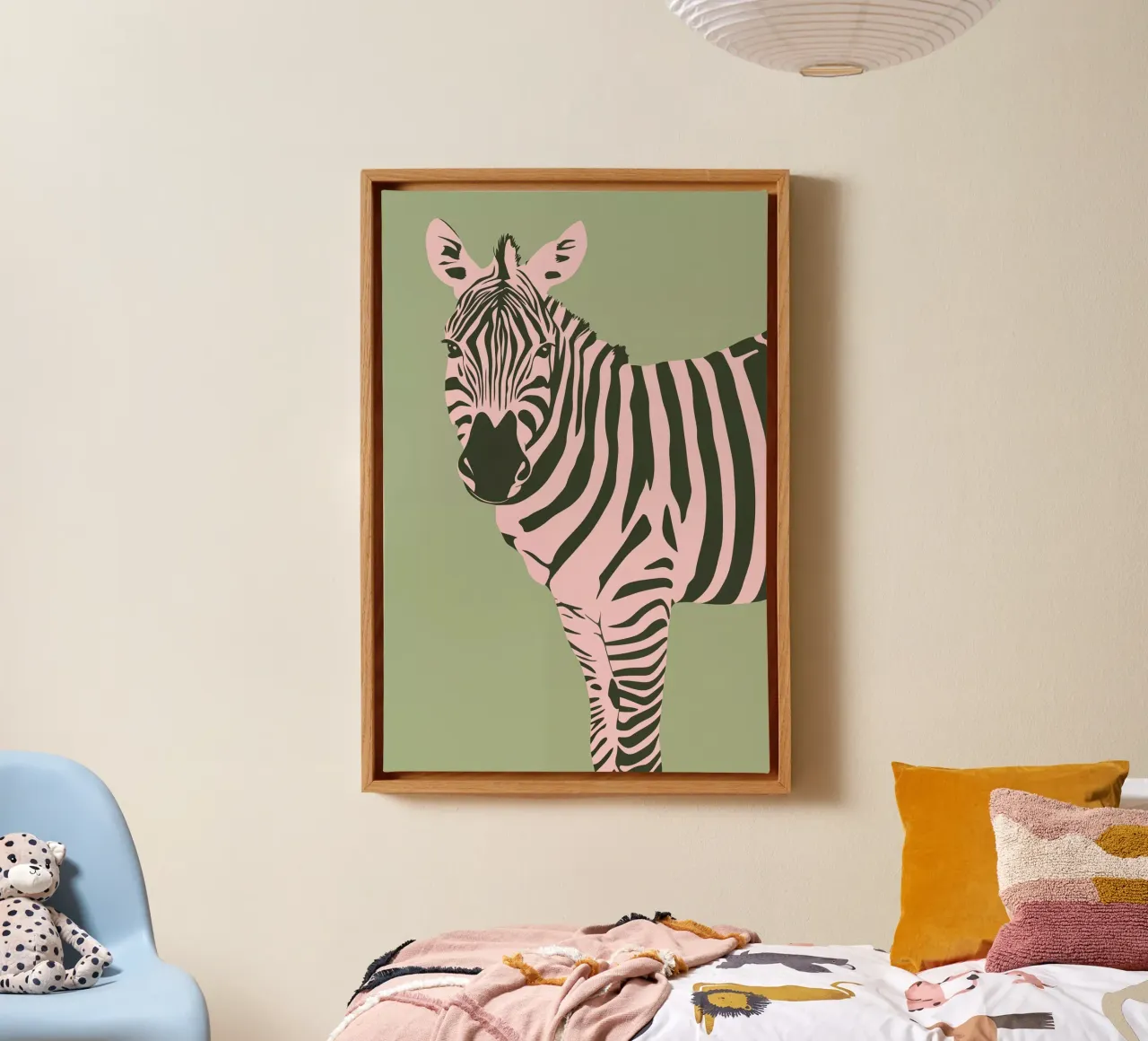 Pop Art Zebra canvas by Autofocus