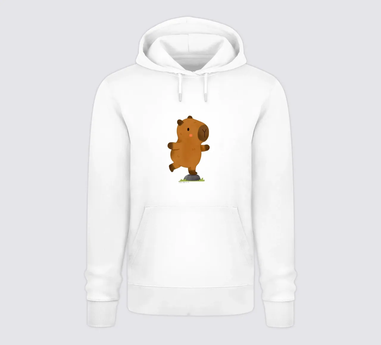 Bilanciamento del capibara felpa con cappuccio da julianamotzko