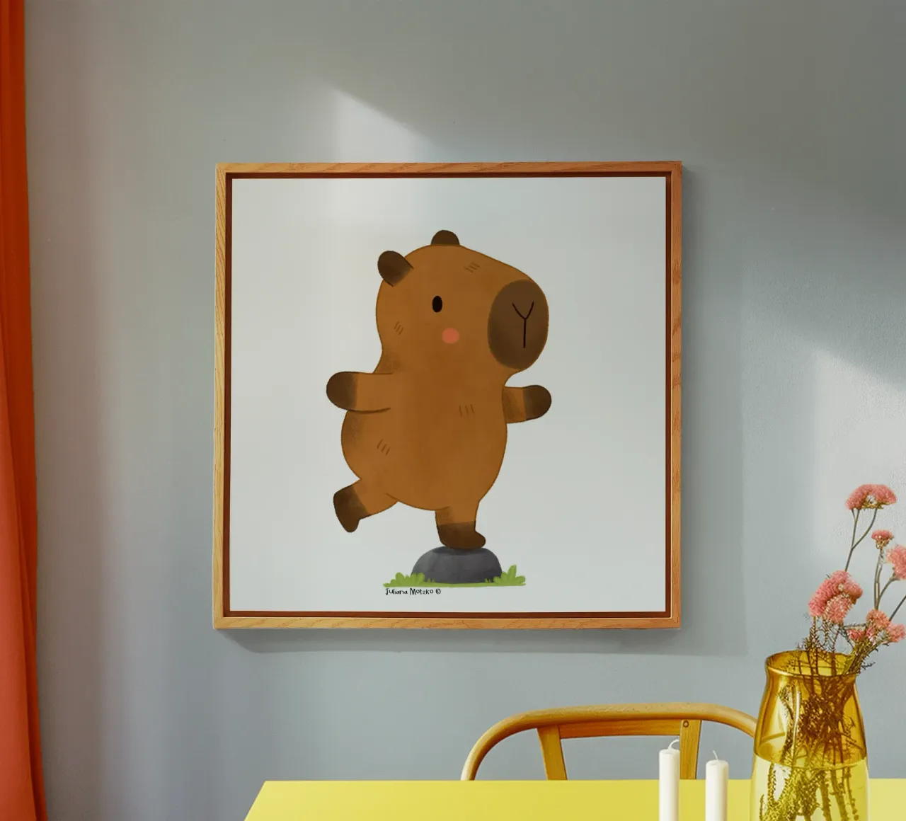 Capibara balanceren acryl van julianamotzko