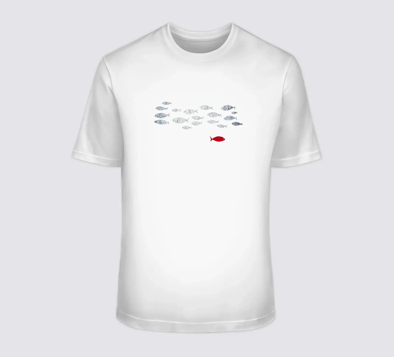 Silver fish t-shirt by beamorello