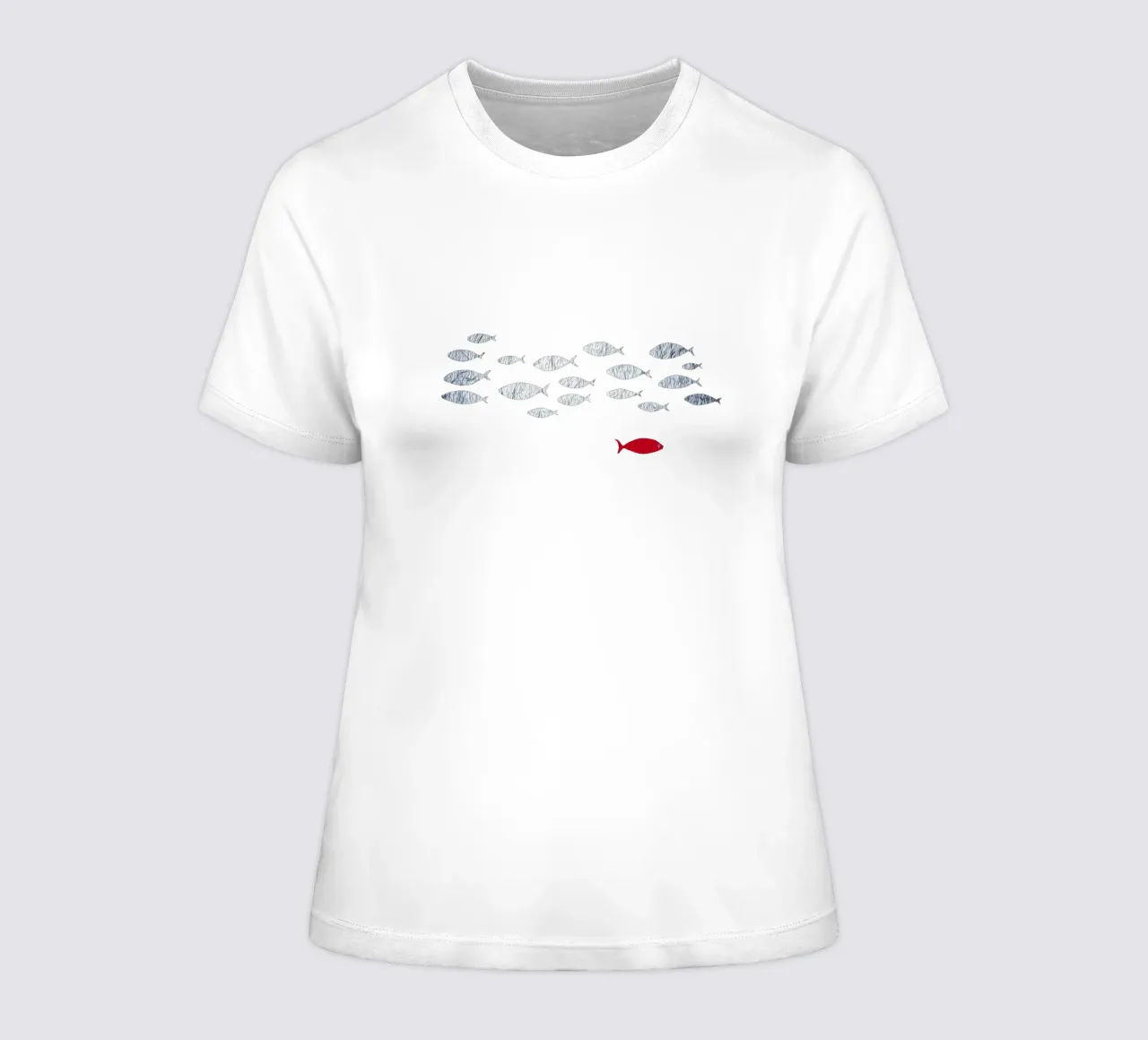 Pesce d'argento t-shirt da donna da beamorello